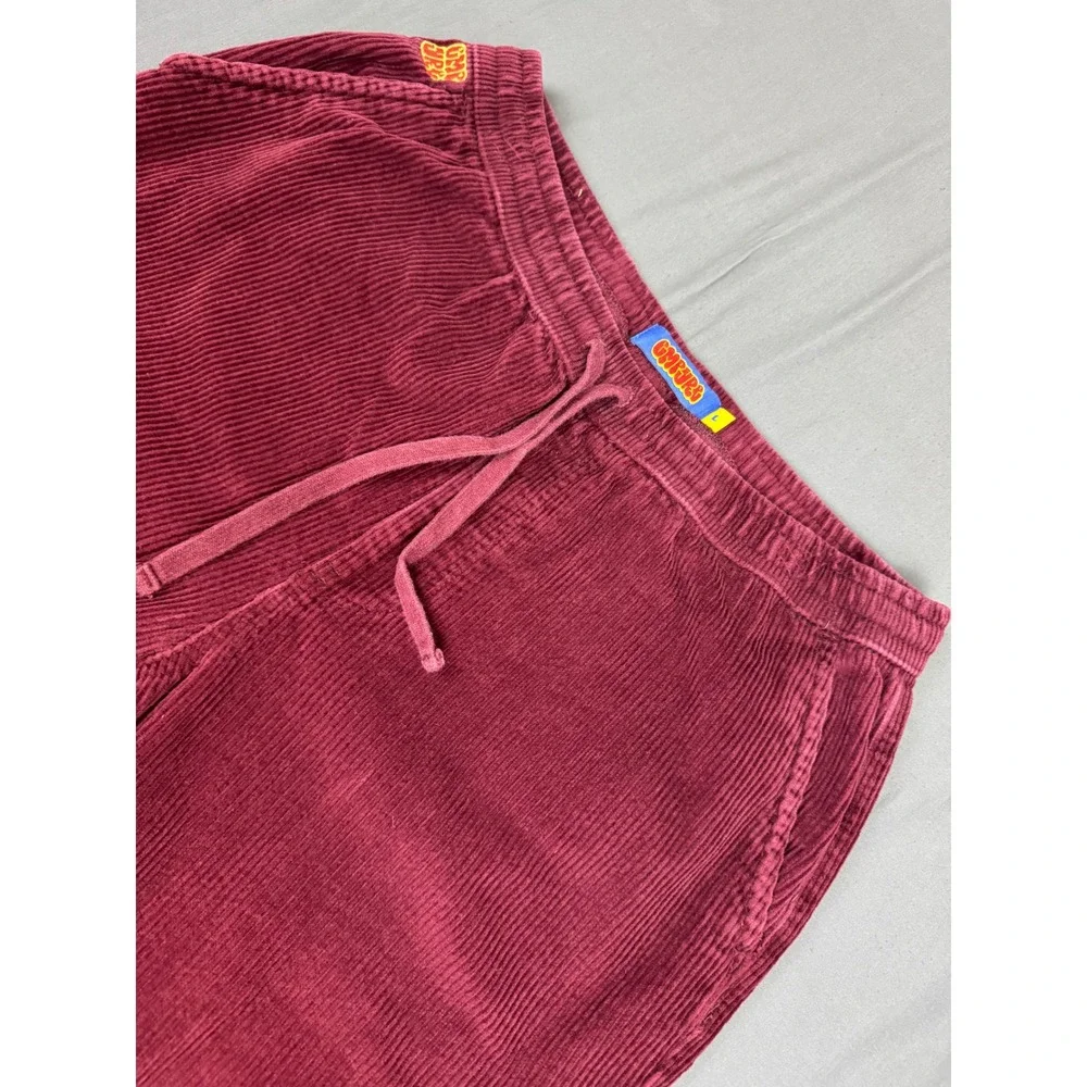 Empyre Relaxed Fit Corduroy Pants Mens Large Burgundy Maroon Skate Trousers L